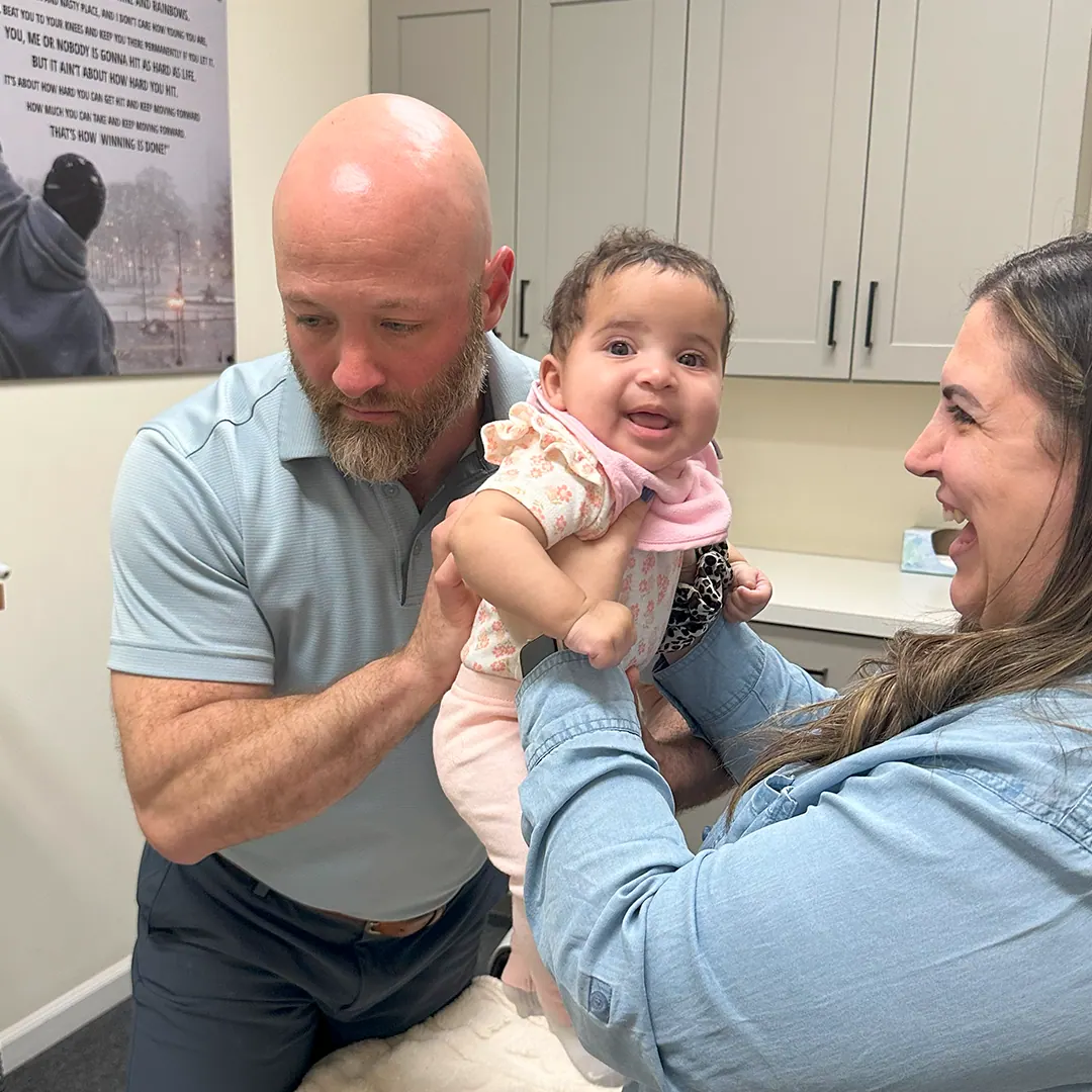 Dr. eric pediatric chiropractic adjustment
