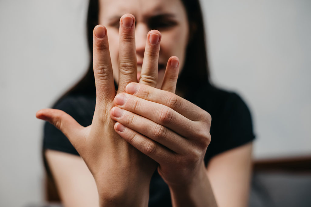 female suffer from neuropathy in fingers