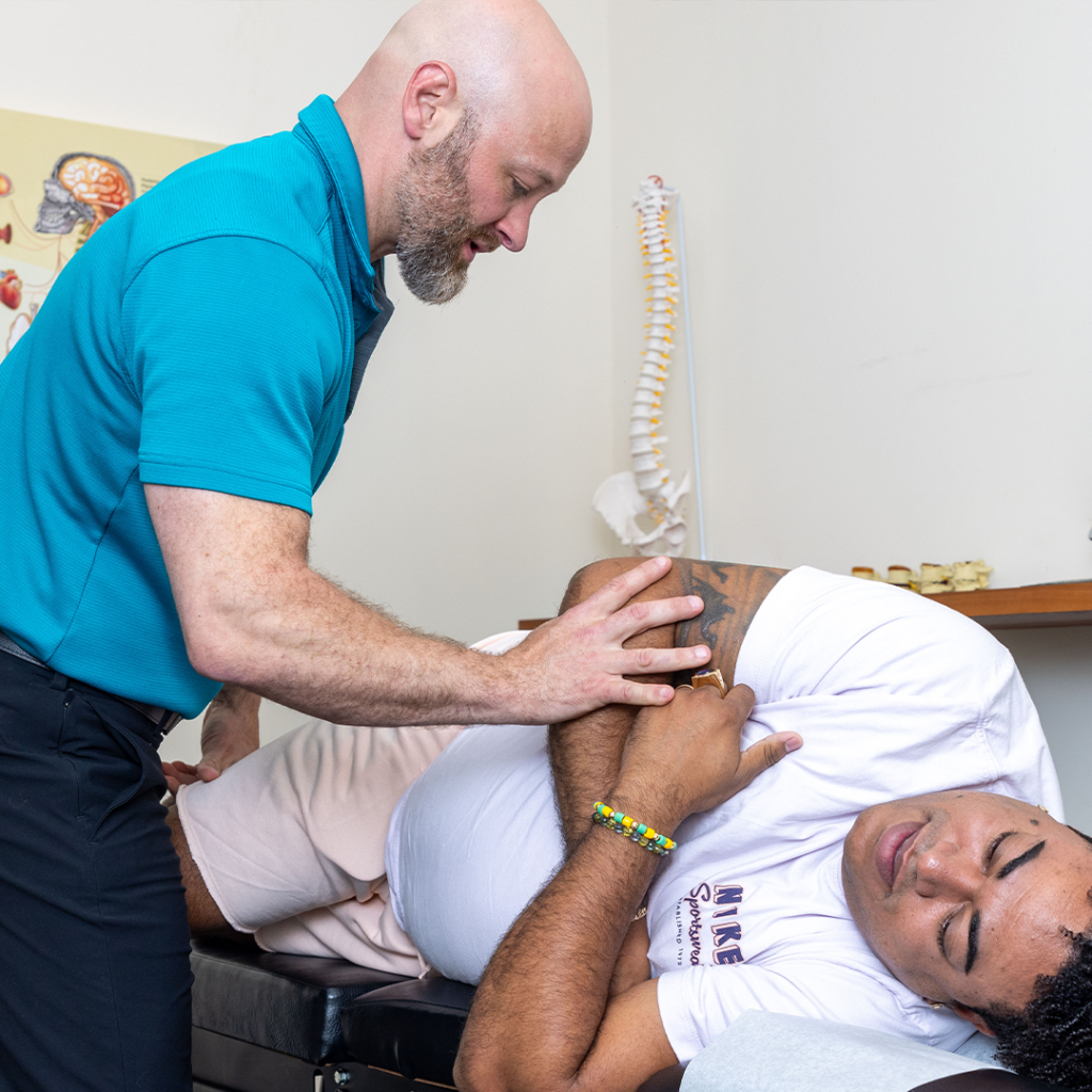 Dr. Eric Chludzinski hip pain adjustment